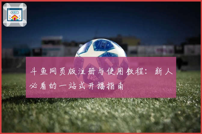 斗鱼网页版注册与使用教程：新人必看的一站式开播指南